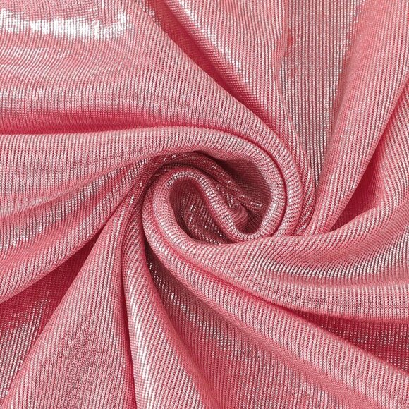 Pink High-End Sexy Women's Shiny Shell Push-Up One-Piece swimsuit w/ coverup - Picture 10 of 10